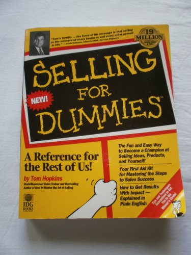 Beispielbild fr Selling For Dummies zum Verkauf von Wonder Book