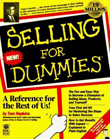 Imagen de archivo de Selling For Dummies a la venta por Wonder Book