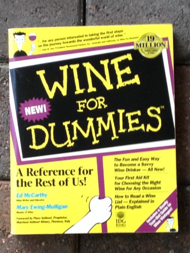 Beispielbild fr Wine for Dummies zum Verkauf von Gulf Coast Books