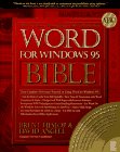 Beispielbild fr Word for Windows 95 Bible zum Verkauf von Irish Booksellers
