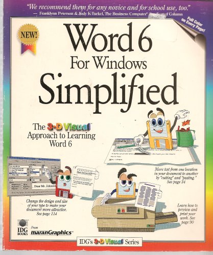 9781568846606: Word 6 For Windows Simplified (Idg's Intrographic Series)