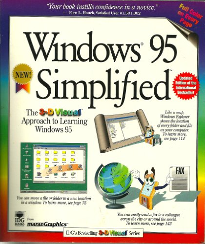 Beispielbild fr Windows 95 Simplified (Idg's 3-D Visual) zum Verkauf von Wonder Book