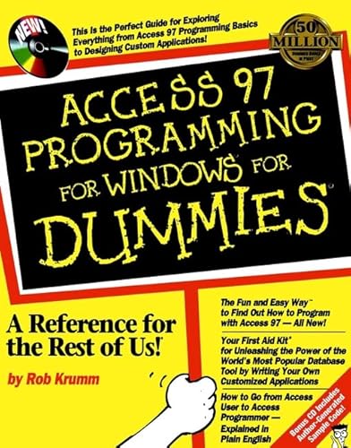 Access 97 Programming for Windows For Dummies (9781568846965) by Krumm, Rob