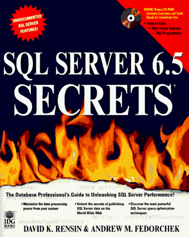 Beispielbild fr SQL Server 6.5 Secrets zum Verkauf von Better World Books