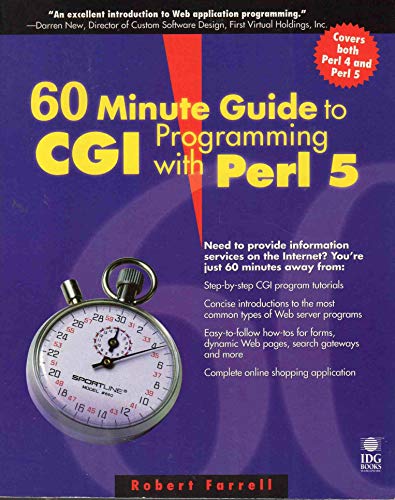 Beispielbild fr 60 Minute Guide to Cgi Programming With Perl 5 zum Verkauf von Wonder Book