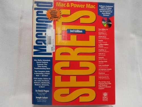 Macworld Mac & Power Mac Secrets (9781568847917) by Joseph Pogue, David & Schorr