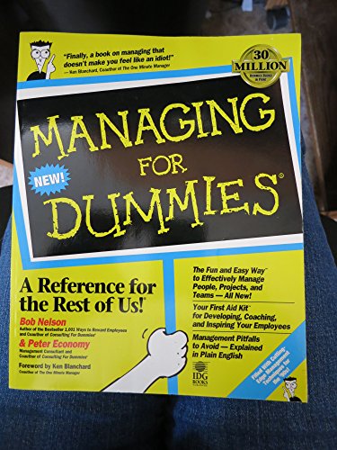 Beispielbild fr Managing For Dummies zum Verkauf von Wonder Book