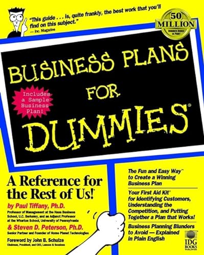 Imagen de archivo de Business Plans for Dummies a la venta por ThriftBooks-Atlanta