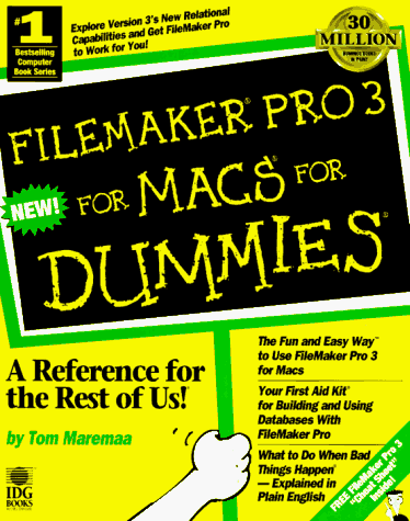 Beispielbild fr Filemaker Pro 3 for Macs for Dummies zum Verkauf von Wonder Book