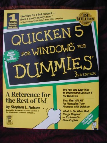 Imagen de archivo de Quicken 5 for Windows for Dummies a la venta por More Than Words