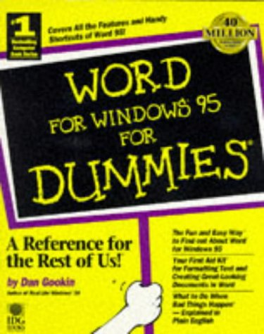 Imagen de archivo de Word for Windows 95 for Dummies a la venta por Better World Books