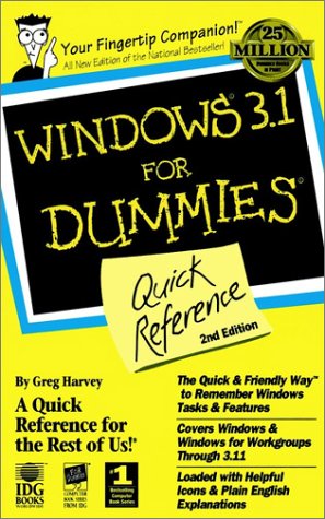 Beispielbild fr Windows 3.1 For Dummies: Quick Reference zum Verkauf von Wonder Book