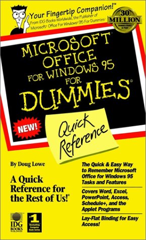 Imagen de archivo de Microsoft? Office for Windows? For Dummies?: Quick Reference a la venta por Wonder Book