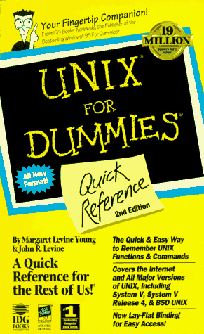 Imagen de archivo de UNIX for Dummies Quick Reference a la venta por Wonder Book
