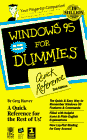 Beispielbild fr Windows 95 : Quick Reference zum Verkauf von Better World Books: West