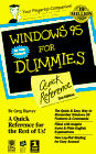Stock image for Windows 95 : Quick Reference for sale by Better World Books: West