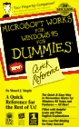 Beispielbild fr Microsoft Works for Windows 95 for Dummies: Quick Reference zum Verkauf von Wonder Book