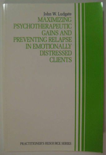 Beispielbild fr Maximizing Psychotherapeutic Gains and Preventing Relapse in Emotionally Distressed Clients (Practitioner's Resource) zum Verkauf von HPB-Red