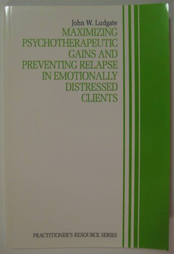 Stock image for Maximizing Psychotherapeutic Gains and Preventing Relapse in Emotionally Distressed Clients (Practitioner's Resource) for sale by HPB-Red