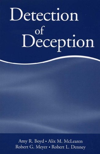 Beispielbild fr Detection of Deception zum Verkauf von Better World Books