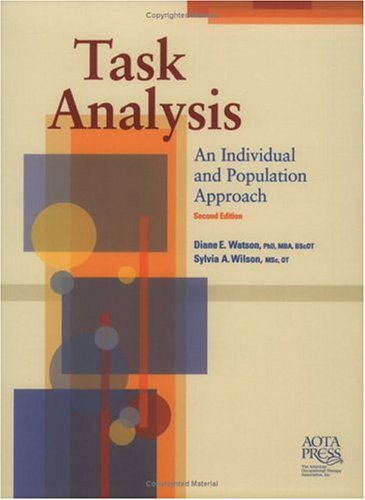 9781569001820: Task Analysis: An Individual and Population Approach