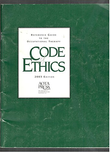 9781569001844: Reference Guide to the Occupational Therapy Code of Ethics