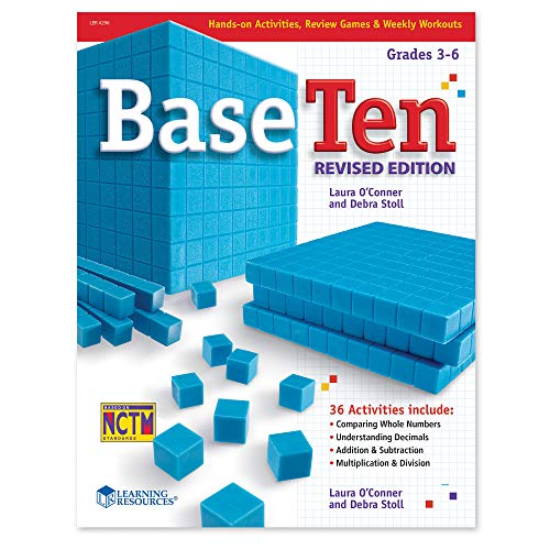 9781569112649: Learning Resources Base Ten Activity Book, Math Resources Booklet, 107 Page Activity Book, Homeschool Books, Math Help for Parents, Grades 3-6