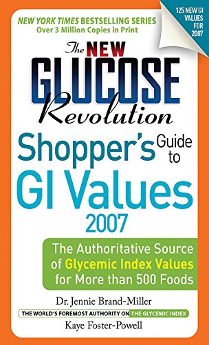 Beispielbild fr The New Glucose Revolution Shopper's Guide to GI Values 2007: The Authoritative Source of Glycemic Index Values for More than 500 Foods (Glucose Revolution) zum Verkauf von HPB-Emerald