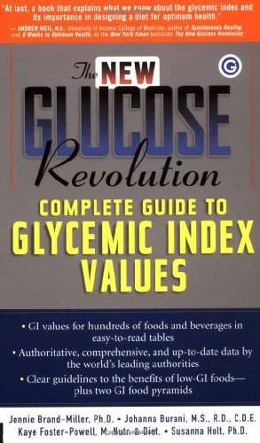 9781569244784: The New Glucose Revolution Complete Guide to Glycemic Index Values