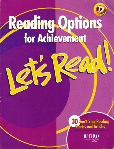 Beispielbild fr Reading Options for Achievement : Let's Read, Level D zum Verkauf von Better World Books