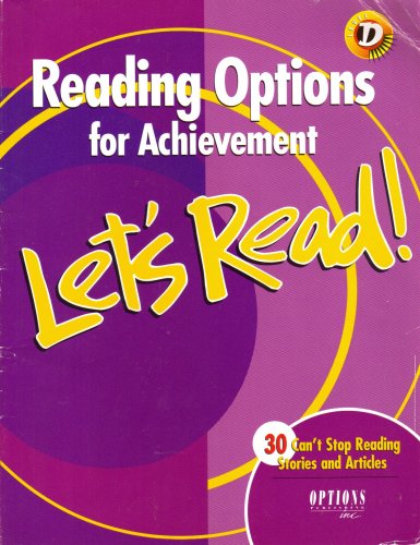 Stock image for Reading Options for Achievement : Let's Read, Level D for sale by Better World Books