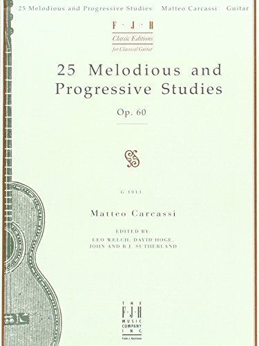 Beispielbild fr 25 Melodious and Progressive Studies (for Guitar), Op. 60 zum Verkauf von Your Online Bookstore