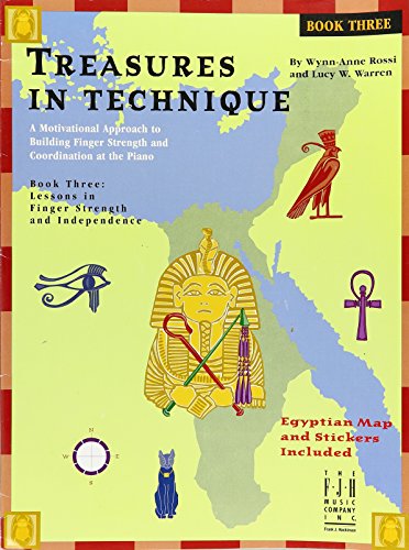 Beispielbild fr Treasures in Technique, Book Three: Lessons in Finger Strength and Independence zum Verkauf von Save With Sam