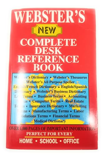 9781569600450: Webster's New Complete Desk Reference Book [Paperback] by First Glance Books