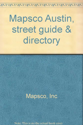Beispielbild fr Mapsco Austin, street guide & directory zum Verkauf von HPB-Emerald