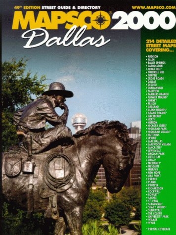 Imagen de archivo de Dallas Street Map Guide and Directory, 2000 Edition a la venta por HPB-Diamond