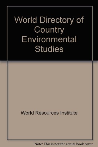 9781569730959: World Directory of Country Environmental Studies