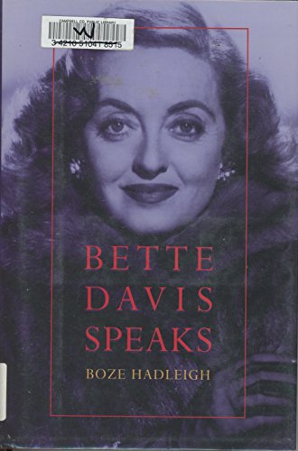 Stock image for Bette Davis Speaks for sale by Better World Books: West