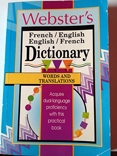 Stock image for Webster's French/English Dictionary for sale by Better World Books: West