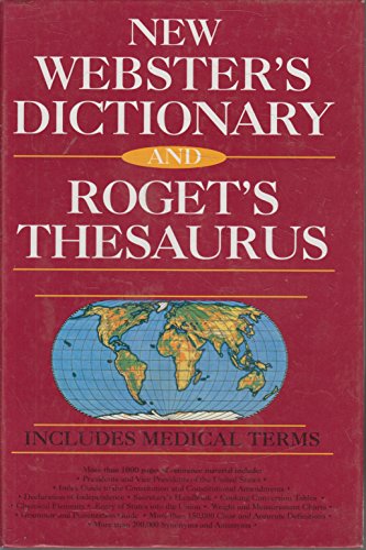 Beispielbild fr New Websters Dictionary and Rogets Thesaurus zum Verkauf von Better World Books