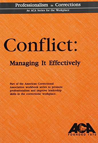 Beispielbild fr Conflict: Managing It Effectively (An Aca Series) zum Verkauf von Books From California