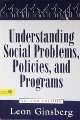 Beispielbild fr Understanding Social Problems, Policies, and Programs zum Verkauf von Faith In Print