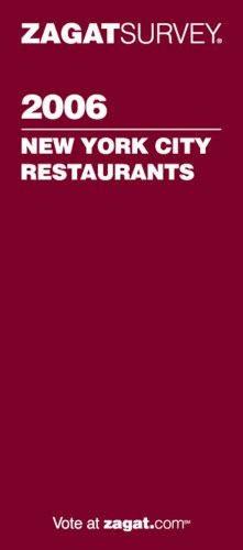 9781570067457: New York City Restaurants 2006 (Zagat Guides) [Idioma Ingls]