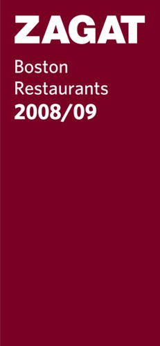 9781570069635: Boston Restaurants 2008/09 (Zagat Guides) [Idioma Ingls]