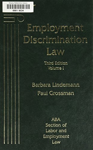 Imagen de archivo de Employment Discrimination Law a la venta por HPB-Red