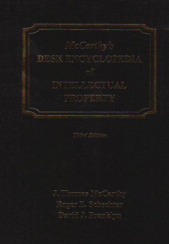 Stock image for McCarthy's Desk Encyclopedia of Intellectual Property for sale by ThriftBooks-Dallas
