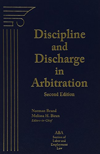 Imagen de archivo de Discipline and Discharge in Arbitration a la venta por HPB-Red