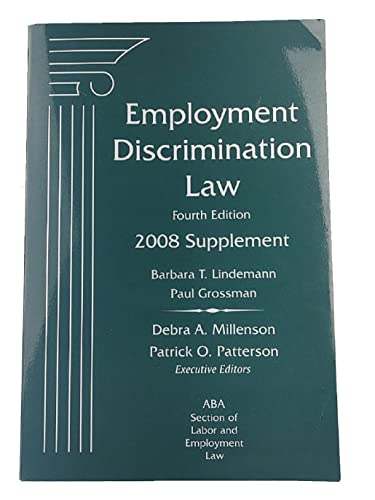 Stock image for Employment Discrimination Law, 4th Edition, 2008 Supplement for sale by dsmbooks