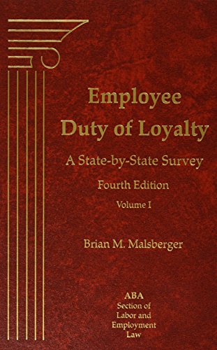 Imagen de archivo de Employee Duty of Loyalty, 4th Edition a la venta por Ebooksweb