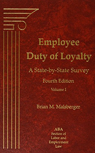 Stock image for Employee Duty of Loyalty, 4th Edition for sale by Ebooksweb